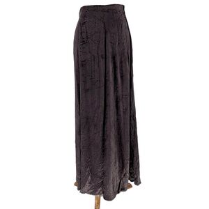 LAT NAYLOR Brown Hammered Velvet Skirt size 1/S